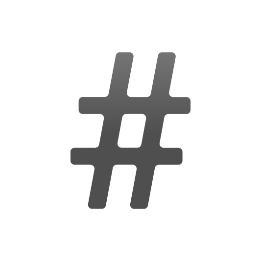 The number sign emoji.