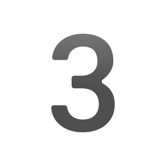 The digit three emoji.