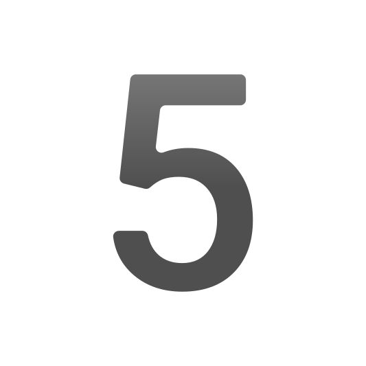 The digit five emoji.