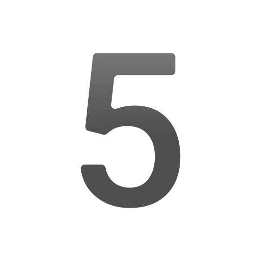 The digit five emoji.