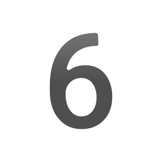 The digit six emoji.