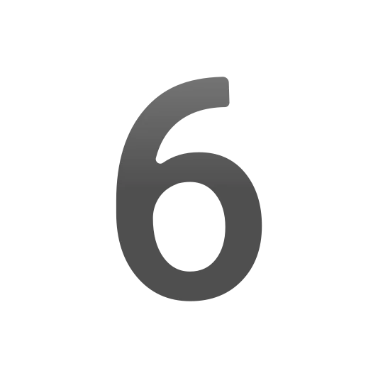 The digit six emoji.