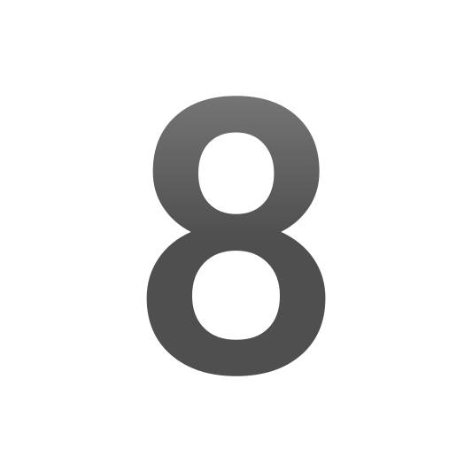 The digit eight emoji.
