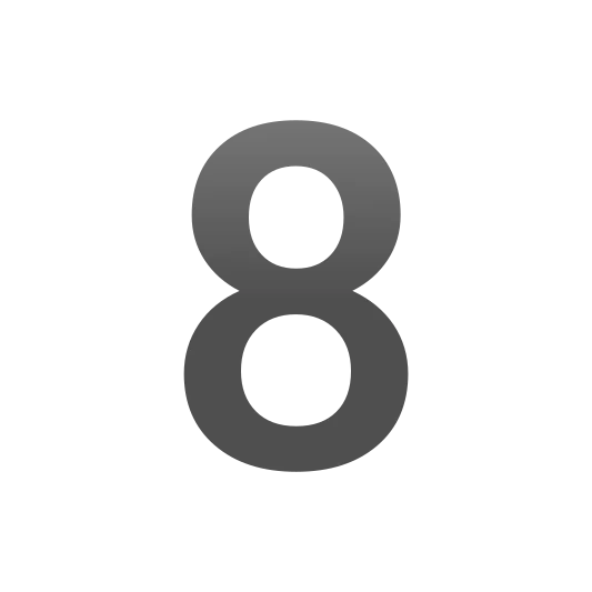 The digit eight emoji.