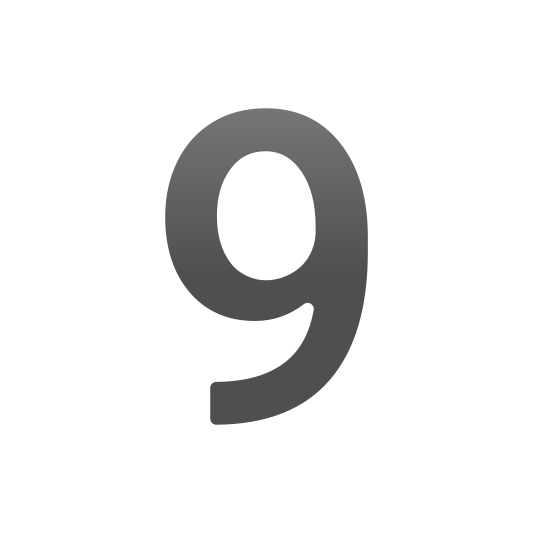 The digit nine emoji.