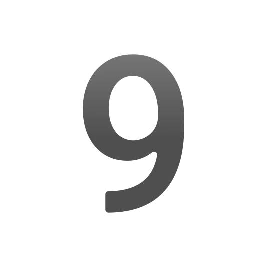 The digit nine emoji.