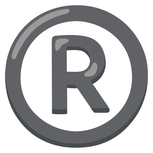 The registered emoji.