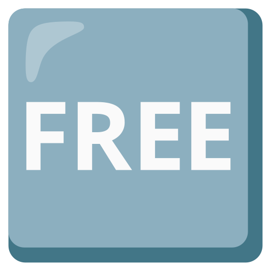 The free button emoji.