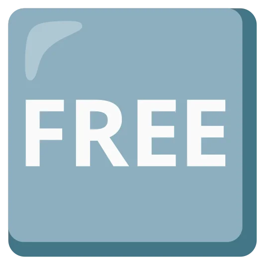 The free button emoji.