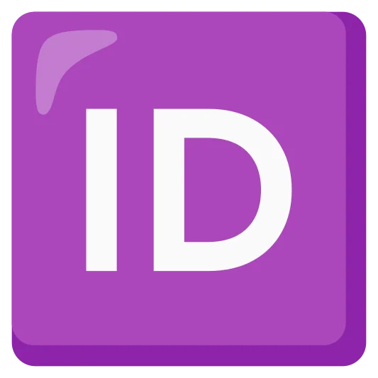 The id button emoji.