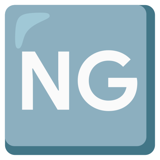 The ng button emoji.