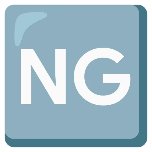The ng button emoji.