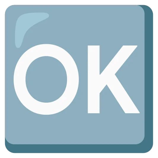 The ok button emoji.