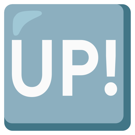 The up! button emoji.