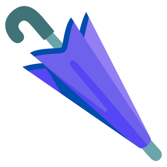 The closed umbrella emoji.