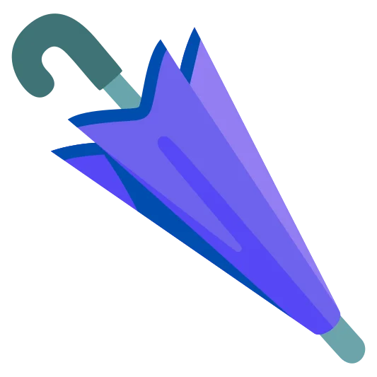 The closed umbrella emoji.
