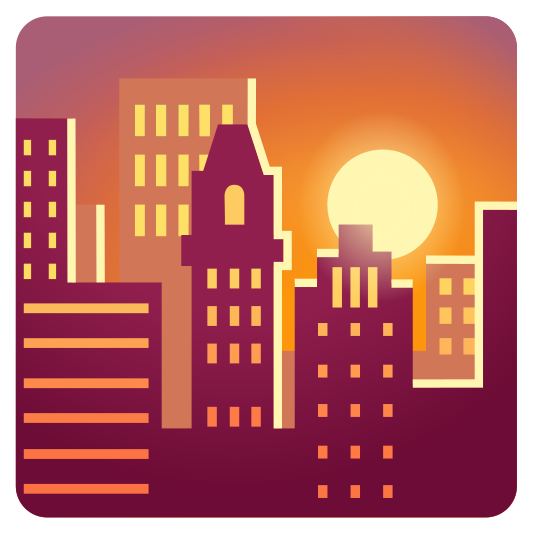The sunset emoji.