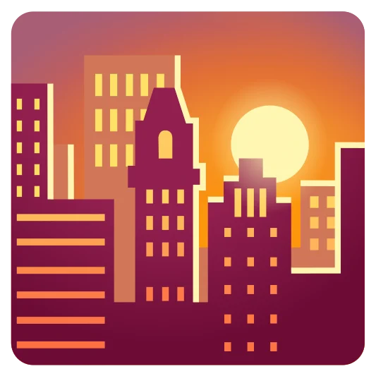 The sunset emoji.