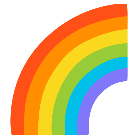 The rainbow emoji.