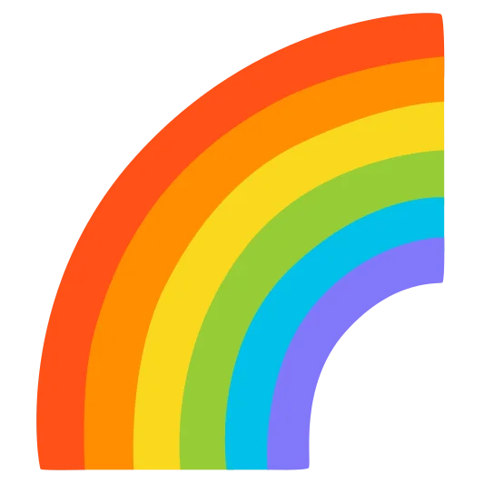The rainbow emoji.
