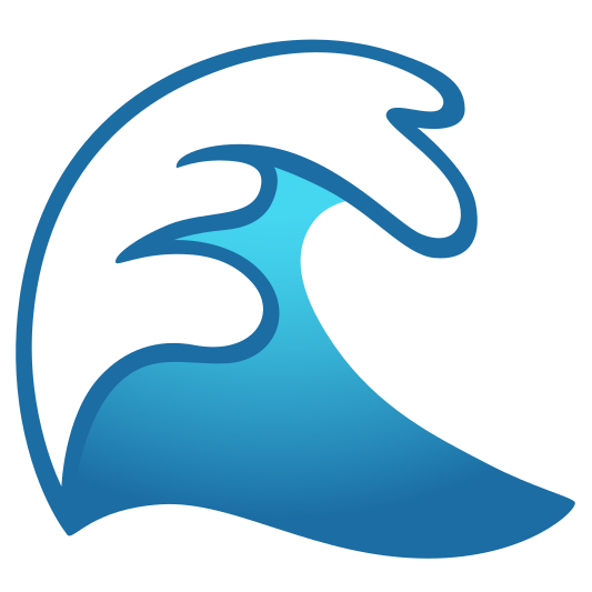 The water wave emoji.