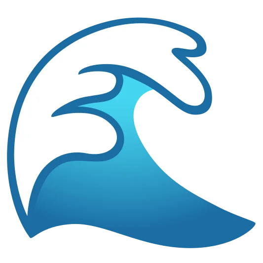 The water wave emoji.