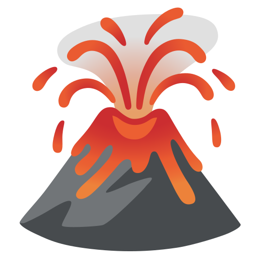 The volcano emoji.