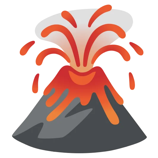 The volcano emoji.