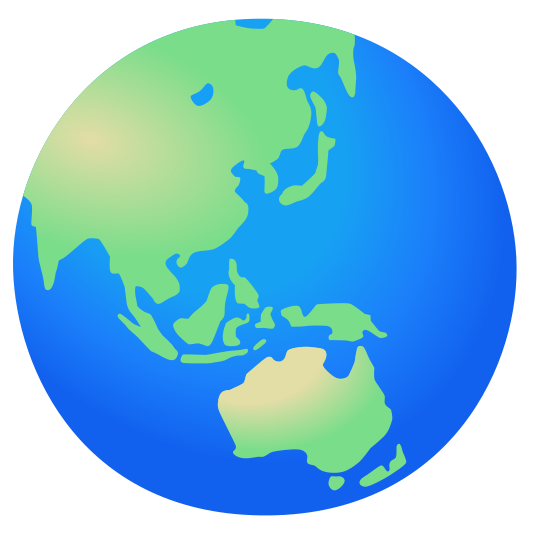 The globe showing asia-australia emoji.