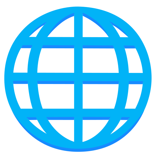 The globe with meridians emoji.