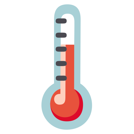 The thermometer emoji.