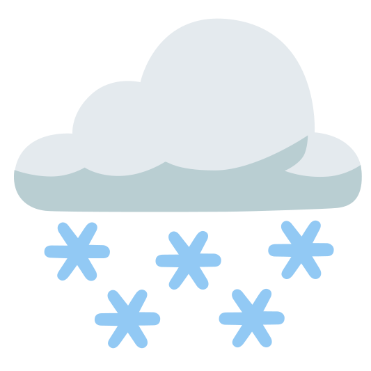 The cloud with snow emoji.