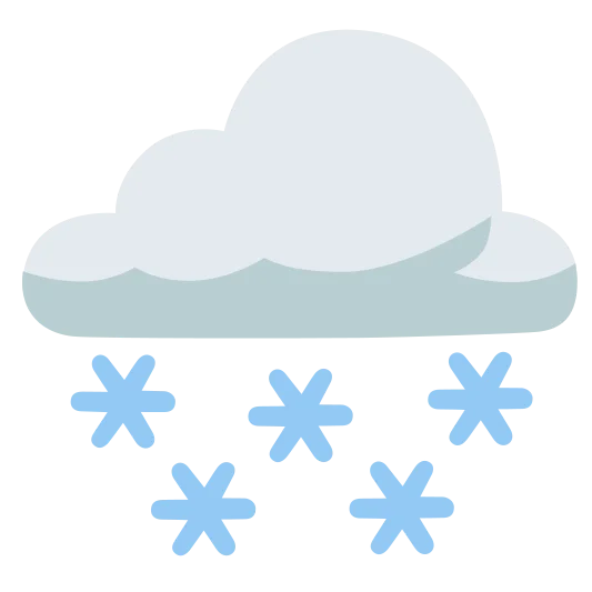 The cloud with snow emoji.