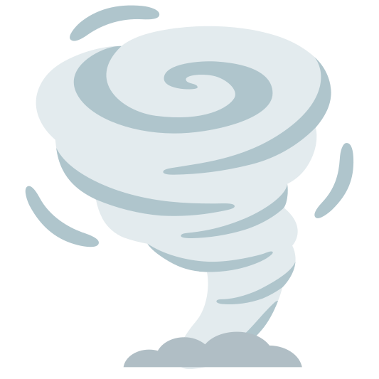 The tornado emoji.