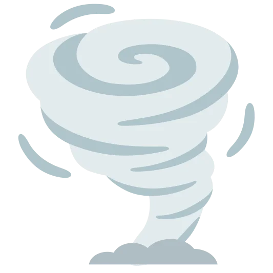 The tornado emoji.