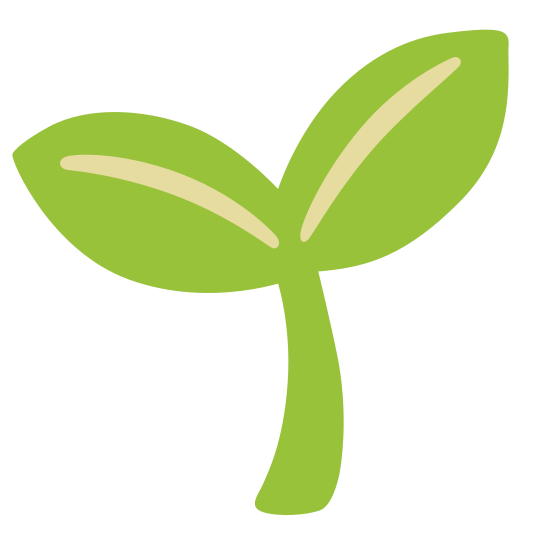 The seedling emoji.