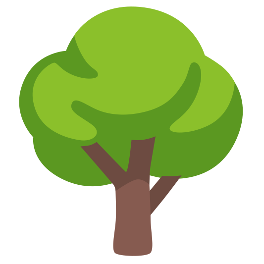 The deciduous tree emoji.
