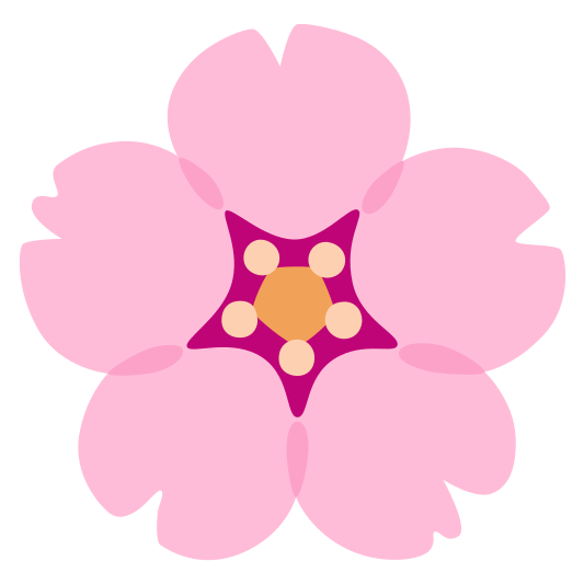 The cherry blossom emoji.