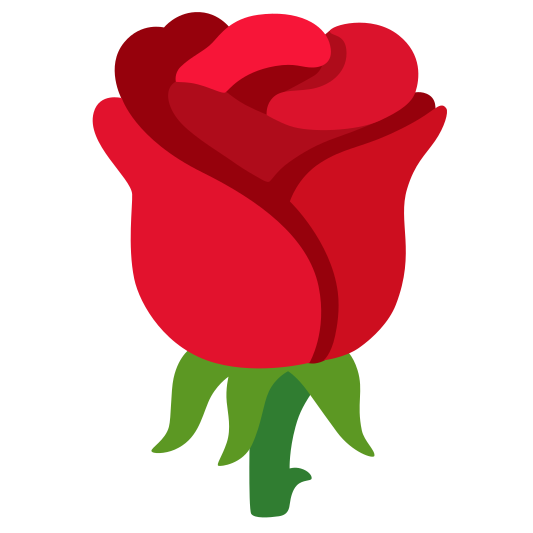The rose emoji.