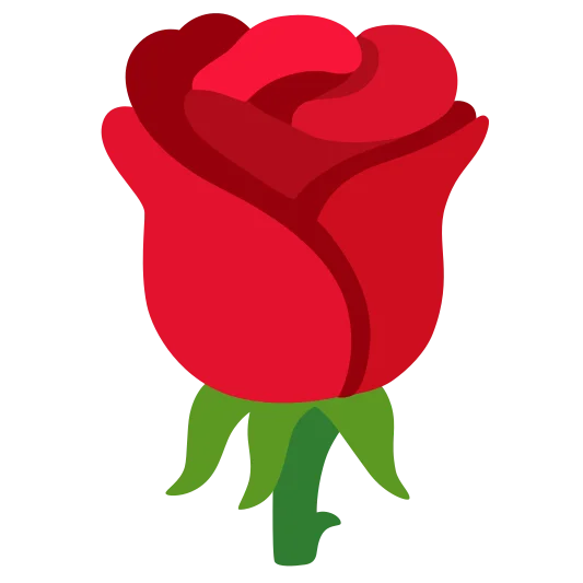 The rose emoji.