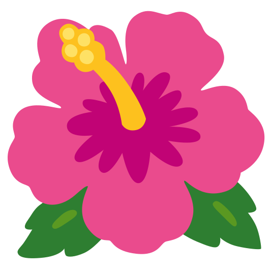 The hibiscus emoji.