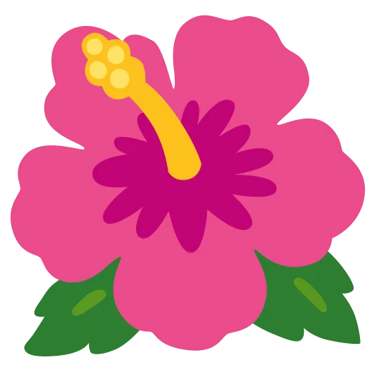 The hibiscus emoji.