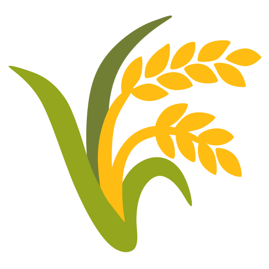 The sheaf of rice emoji.