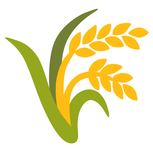 The sheaf of rice emoji.