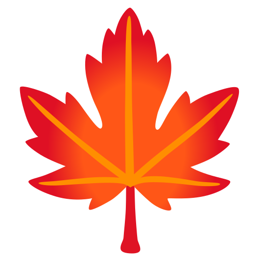 The maple leaf emoji.