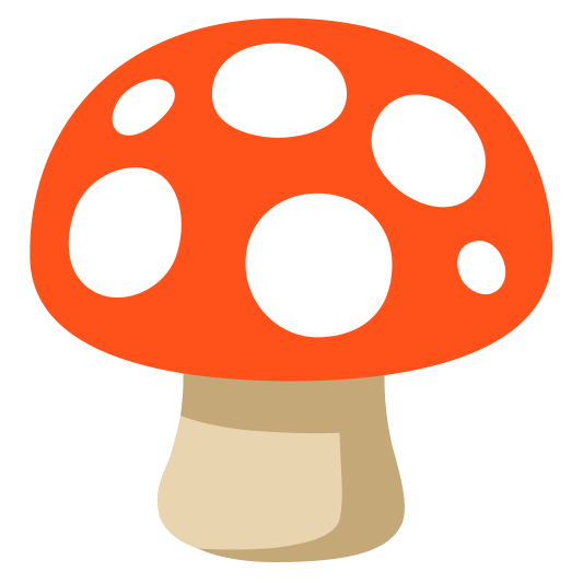 The mushroom emoji.