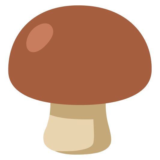 The brown mushroom emoji.