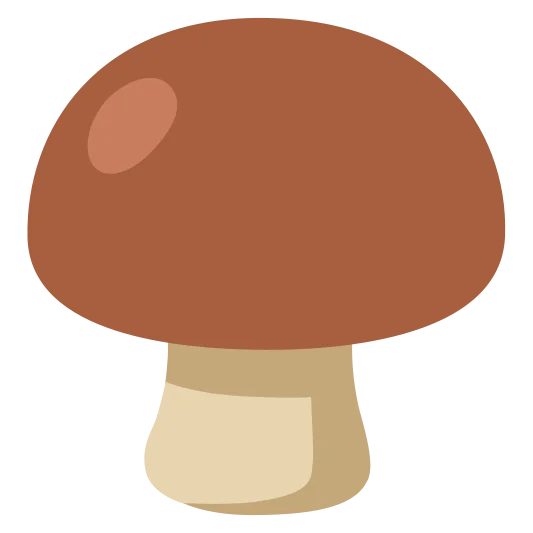 The brown mushroom emoji.