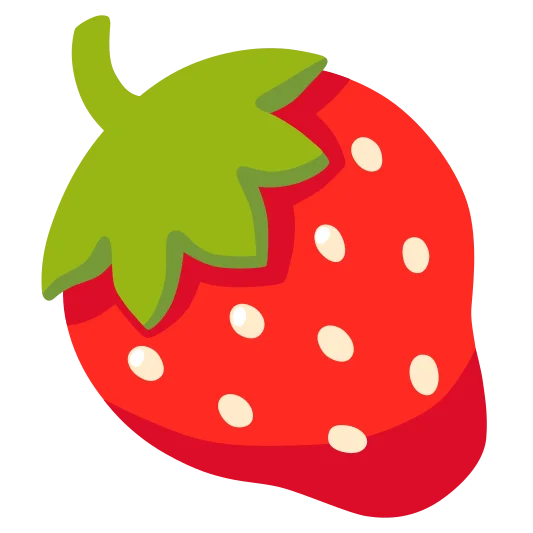 The strawberry emoji.