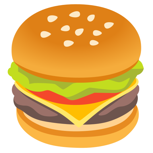 The hamburger emoji.